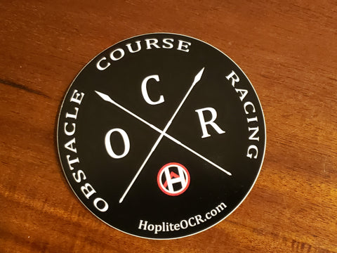 Obstacle Course Racing Crossed Spears Sticker - Accessories - Hoplite-Outfitters - Training, Racing and Recovery Gear