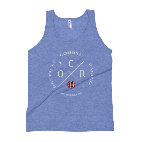 Obstacle Course Racing Crossed Spears Unisex Tank Top -  - Hoplite-Outfitters - Training, Racing and Recovery Gear