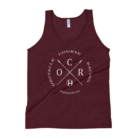 Obstacle Course Racing Crossed Spears Unisex Tank Top -  - Hoplite-Outfitters - Training, Racing and Recovery Gear