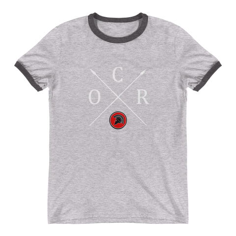 OCR Crossed Spears Ringer T-Shirt - Shirt - Hoplite-Outfitters - Training, Racing and Recovery Gear